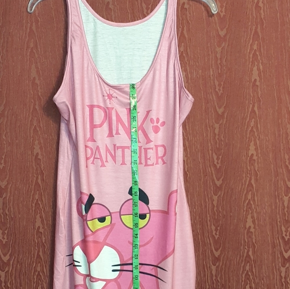 NWOT PINK PANTHER NIGHT GOWN NO SHOULDERS WOMEN'S SIZE YOUTH XL - Picture 4 of 9